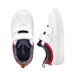 Carter's Baby Boy Sneakers Casual White Kids Shoes, Size 9T, New NWT - MSRP $38
